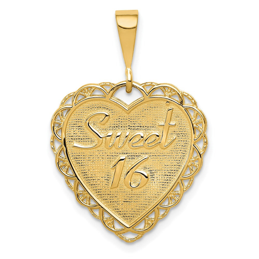 Charlie & Co Jewelry | 14k Reversible Sweet 16 Charm - Model C1669