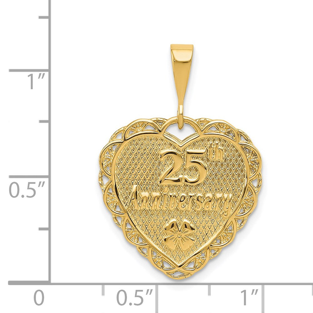 Charlie & Co Jewelry | 14k Reversible 25th Anniversary Charm - Model C1672