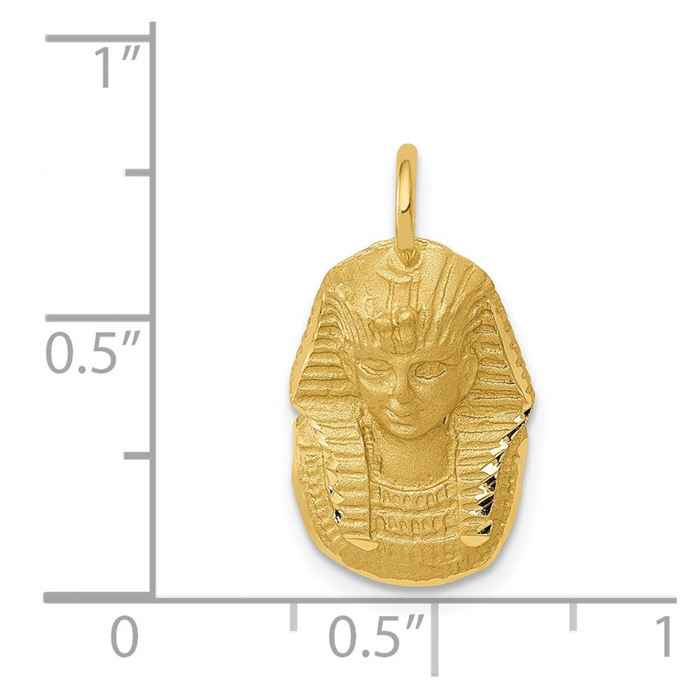 Charlie & Co Jewelry | 14k Satin D/c King Tut Charm - Model C1736