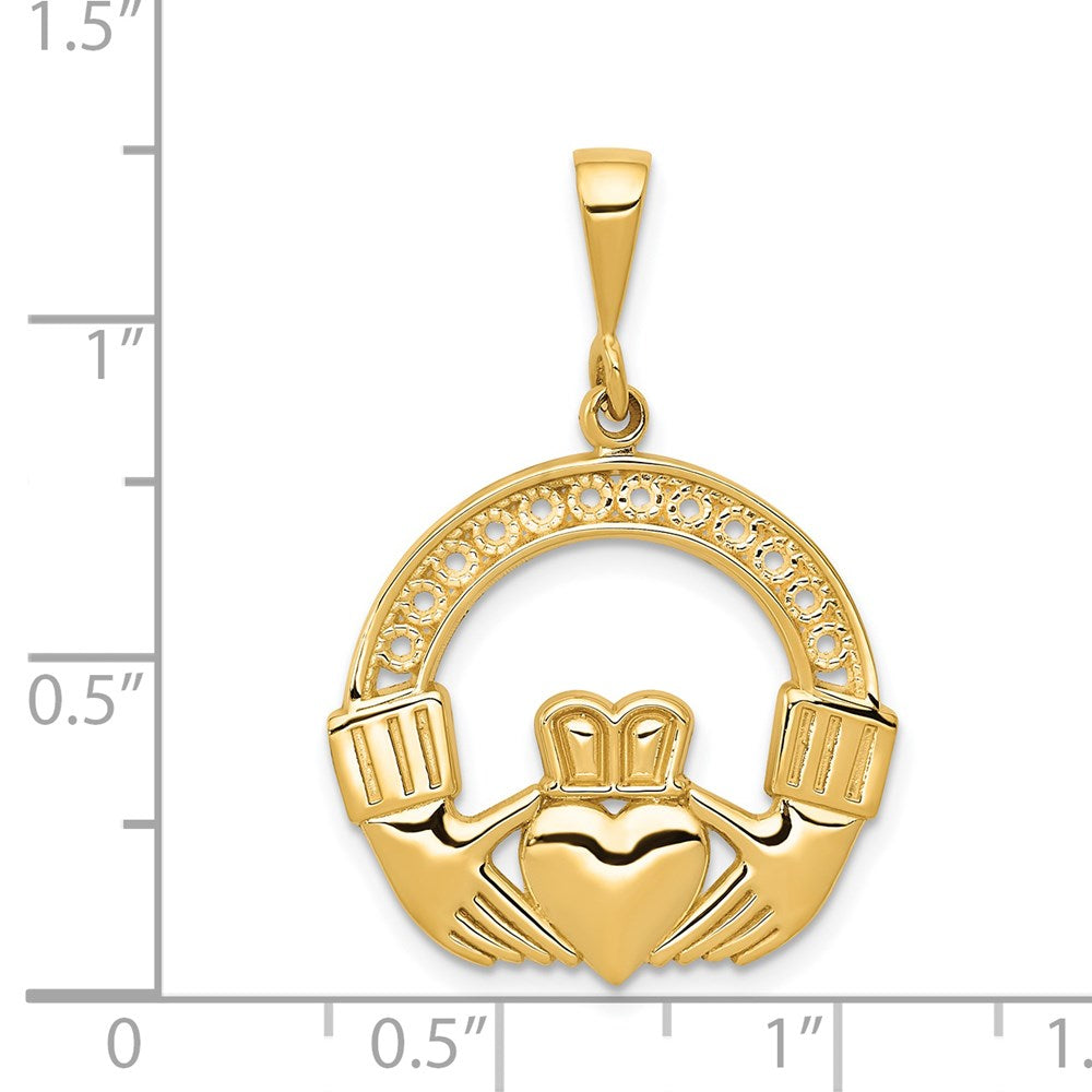 Charlie & Co Jewelry | 14k Claddagh Pendant - Model C1754