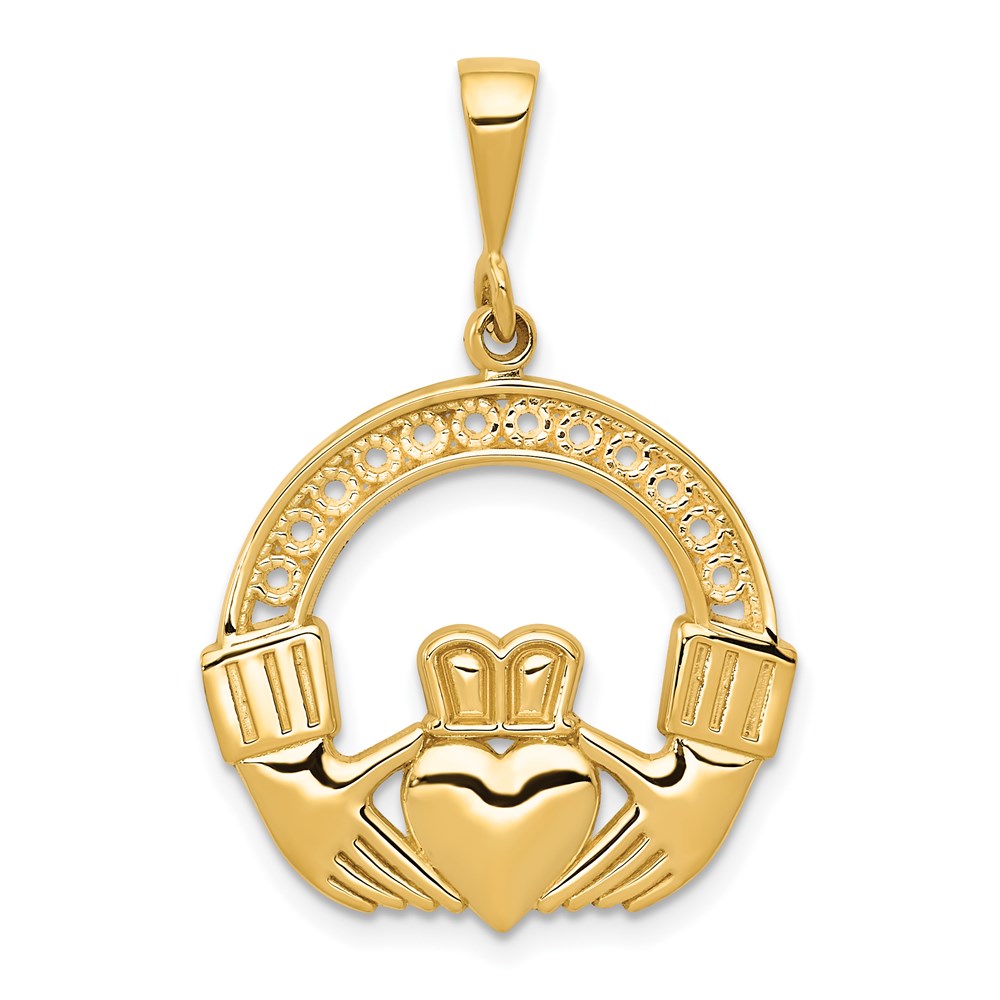 Charlie & Co Jewelry | 14k Claddagh Pendant - Model C1754
