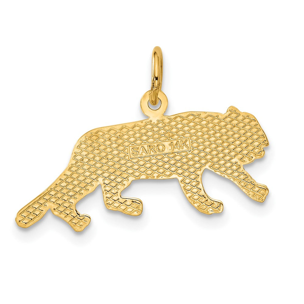 14k Gold Tiger Necklace Pendant - Charlie & Co. Jewelry