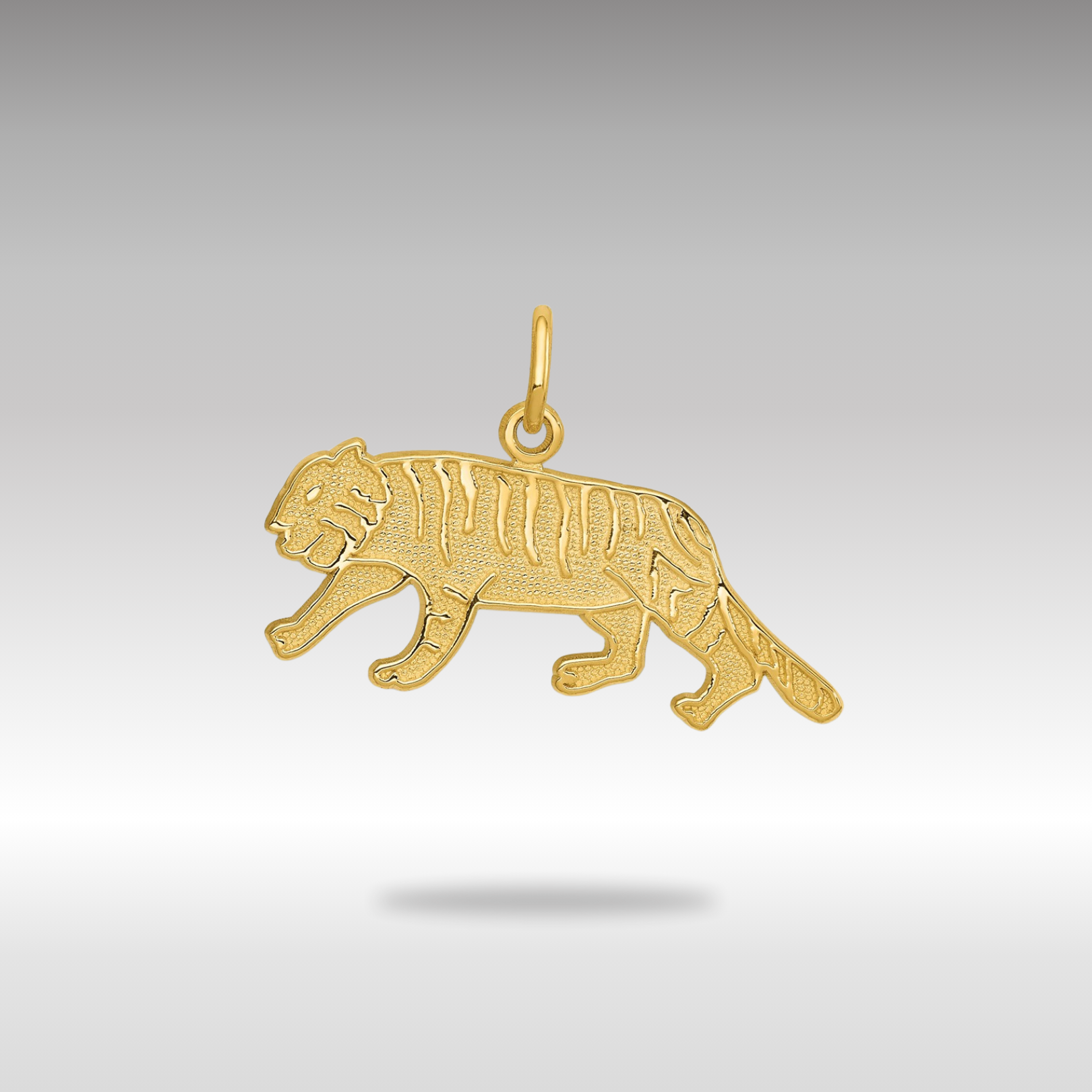 Gold Tiger Necklace Pendant - Charlie & Co. Jewelry