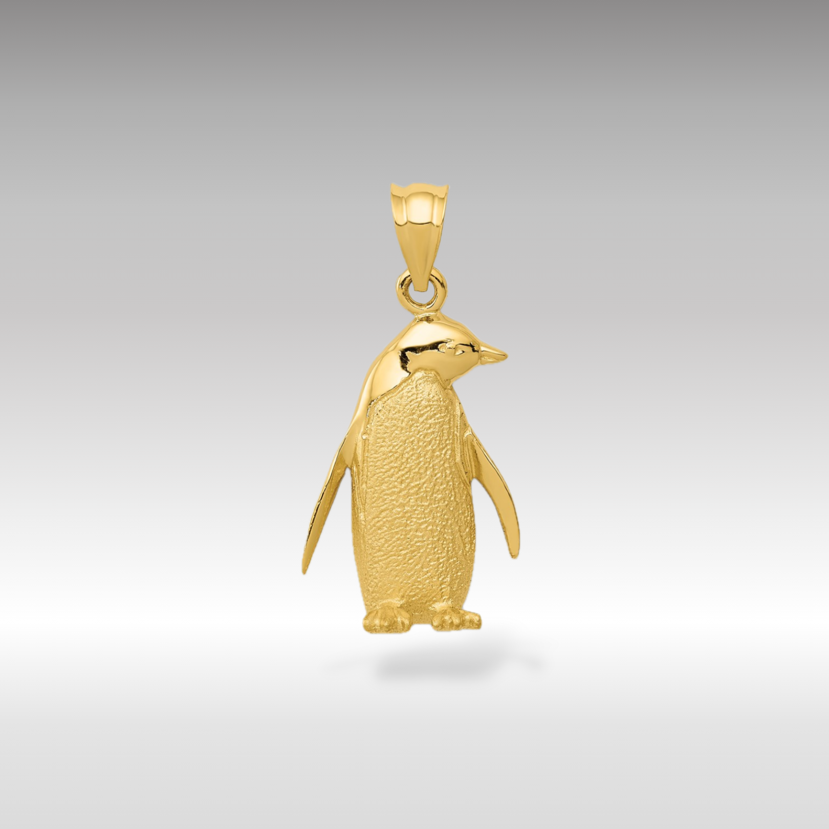 14K Gold Adorable Penguin Pendant Charlie Jewelry