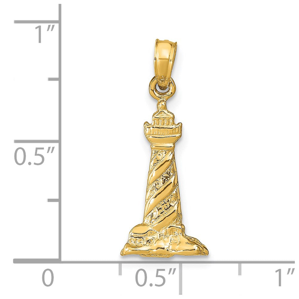 Charlie & Co Jewelry | 14k 3d St. Augustine Lighthouse Pendant - Model C2451