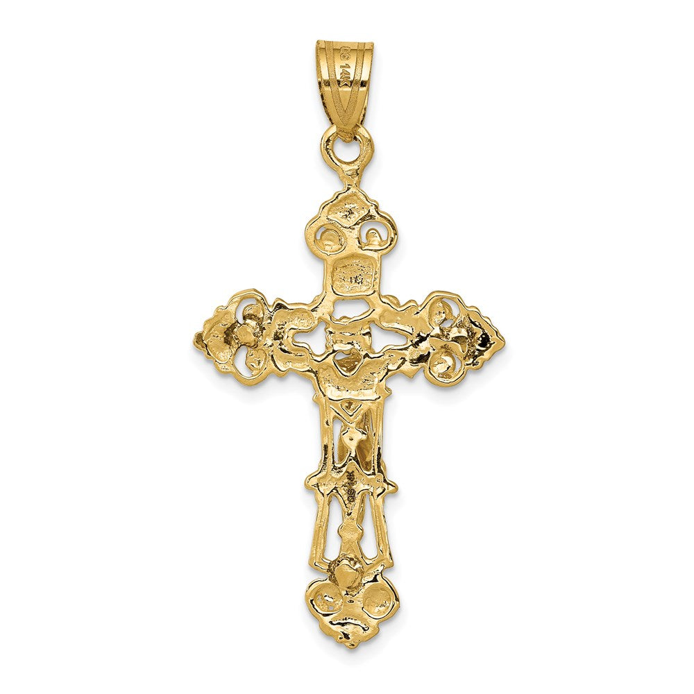 Charlie & Co Jewelry | 14k Inri Fleur De Lis Crucifix Pendant - Model C248