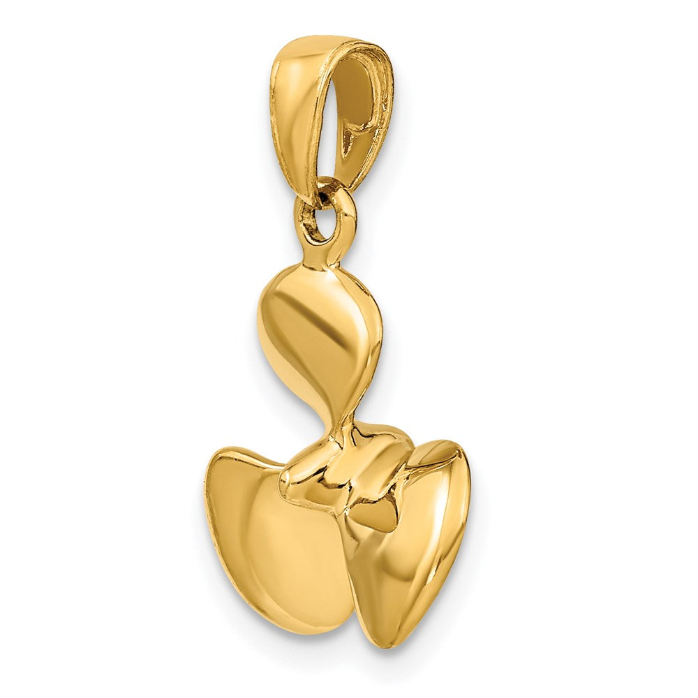 Charlie & Co Jewelry | 14k Polished 3-d Propeller Pendant - Model C2480