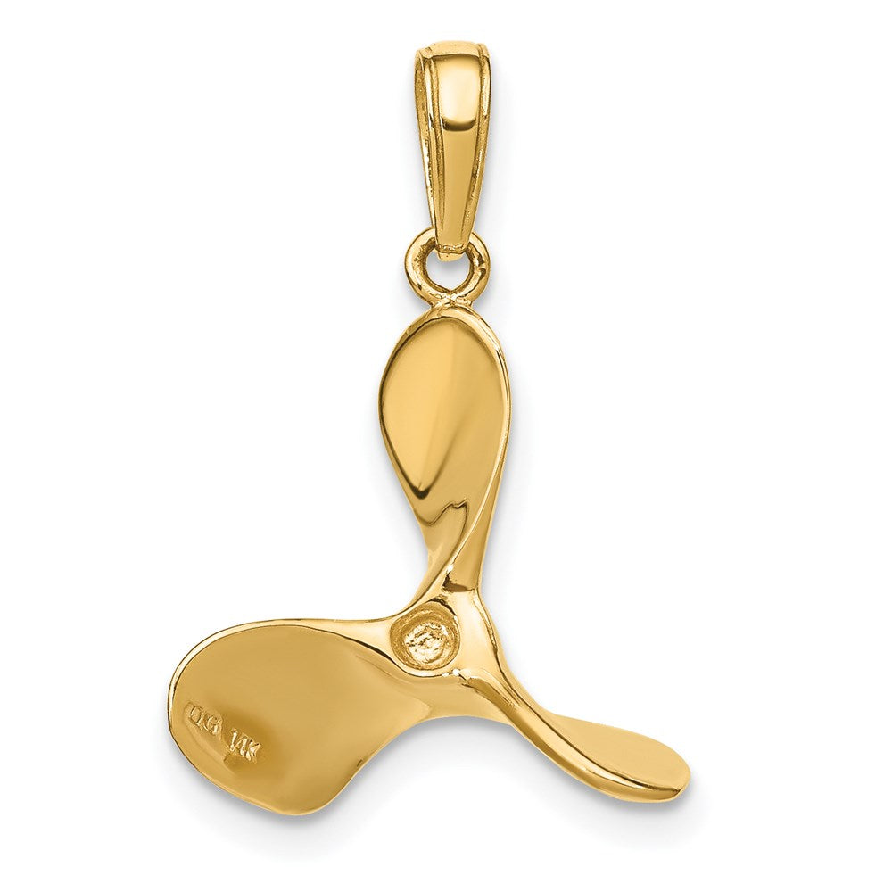 Charlie & Co Jewelry | 14k Polished 3-d Propeller Pendant - Model C2481