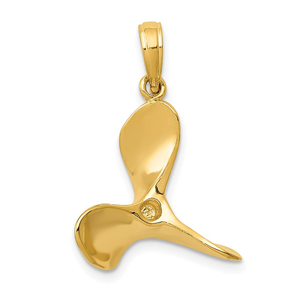 Charlie & Co Jewelry | 14k Polished 3-d Propeller Pendant - Model C2481