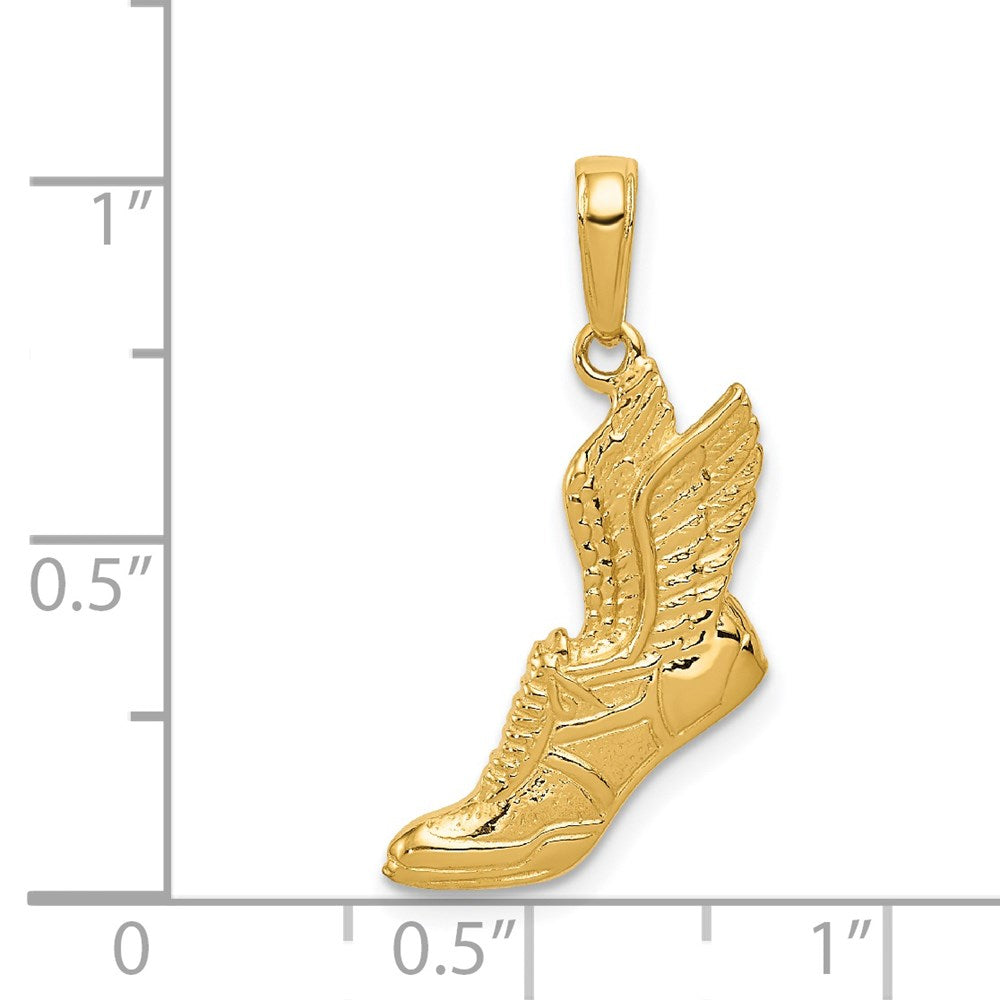 Charlie & Co Jewelry | 14k Polished Running Shoe Pendant - Model C2660