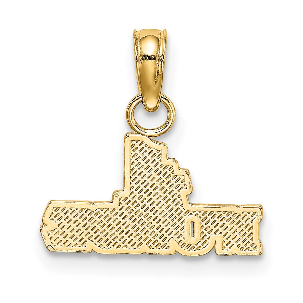 14K Gold '#1 Nurse' Charm Pendant - Charlie & Co. Jewelry