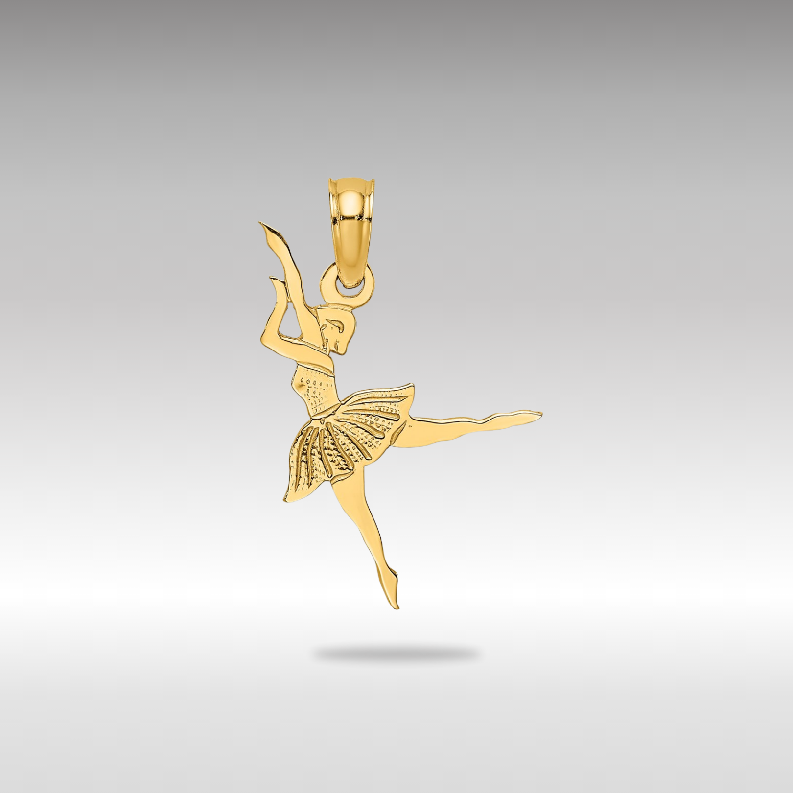 Gold Ballerina Pendant Model-C3130 - Charlie & Co. Jewelry