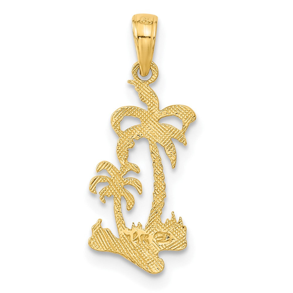 Charlie & Co Jewelry | 14k Double Palm Trees Pendant - Model C3324