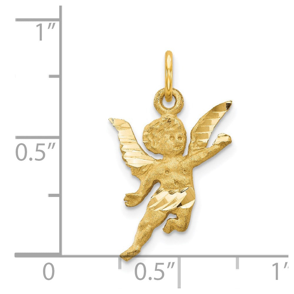 Charlie & Co Jewelry | 14k Diamond-cut Angel Charm - Model C344