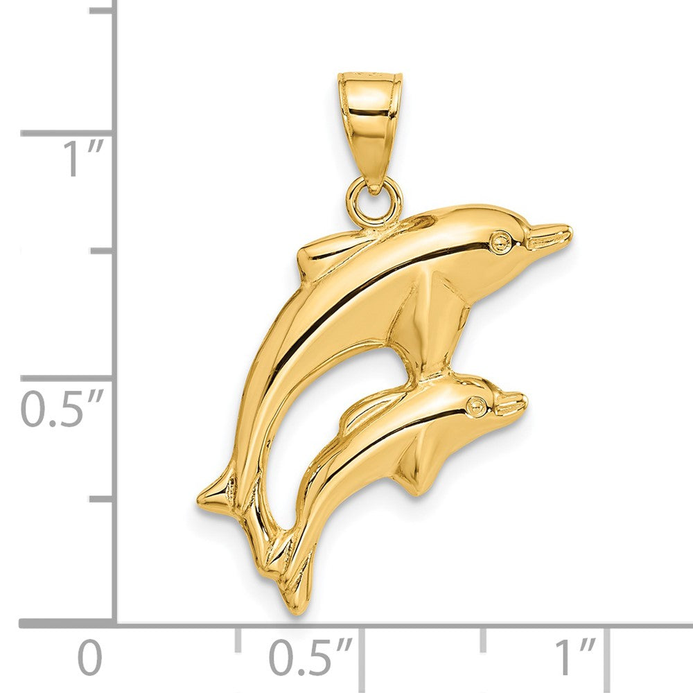 Charlie & Co Jewelry | 14k Dolphin Pair Pendant - Model C3442
