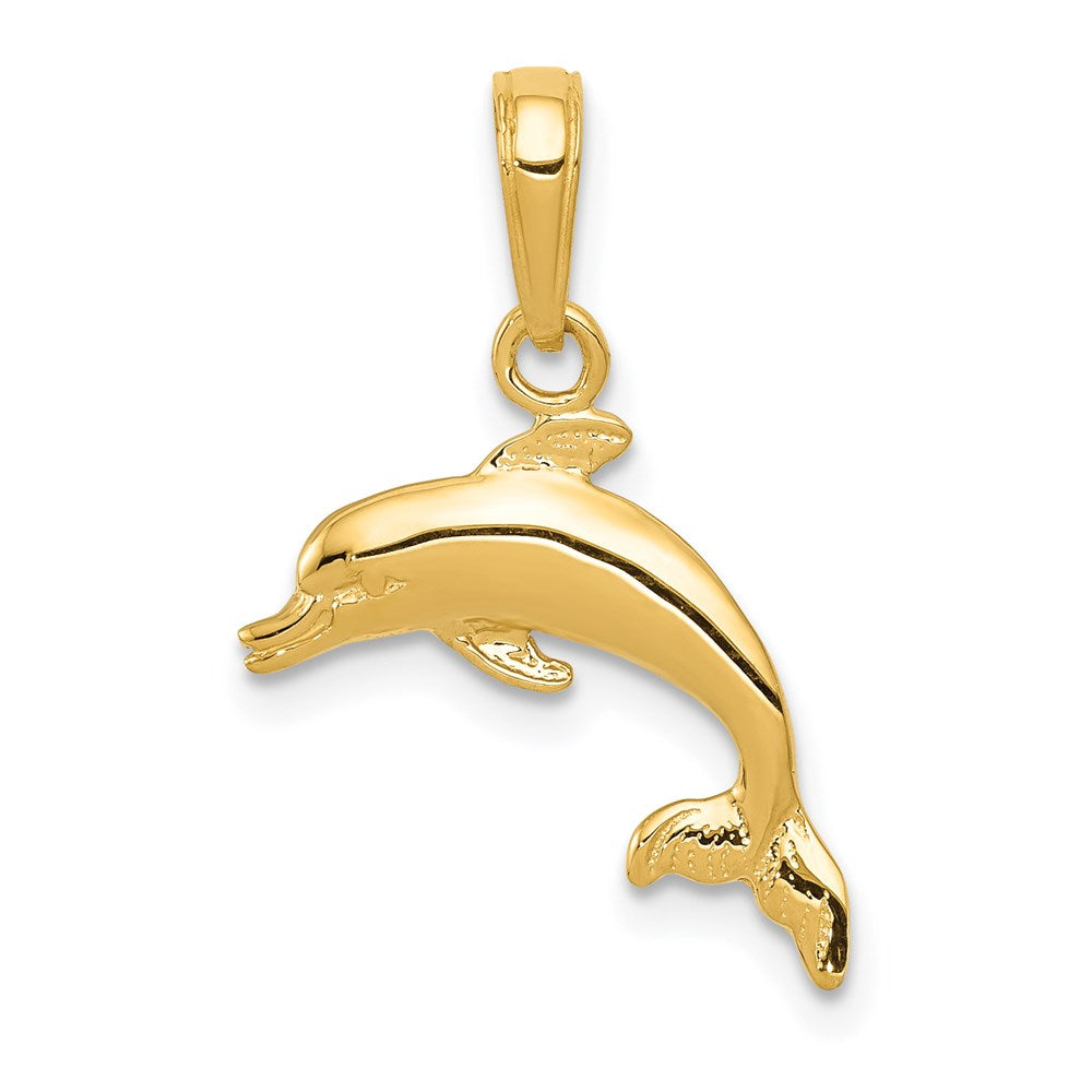 Charlie & Co Jewelry | 14k Dolphin Jumping Pendant - Model C3446