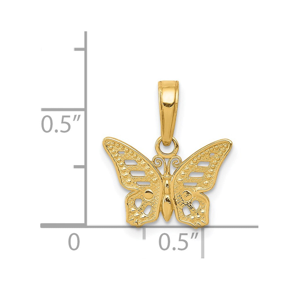Charlie & Co Jewelry | 14k Cut-out Butterfly Pendant - Model C3471