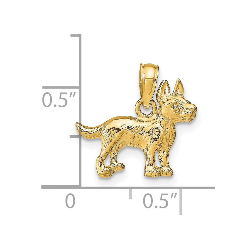 Charlie & Co Jewelry | 14k Terrier Dog Pendant - Model C3507