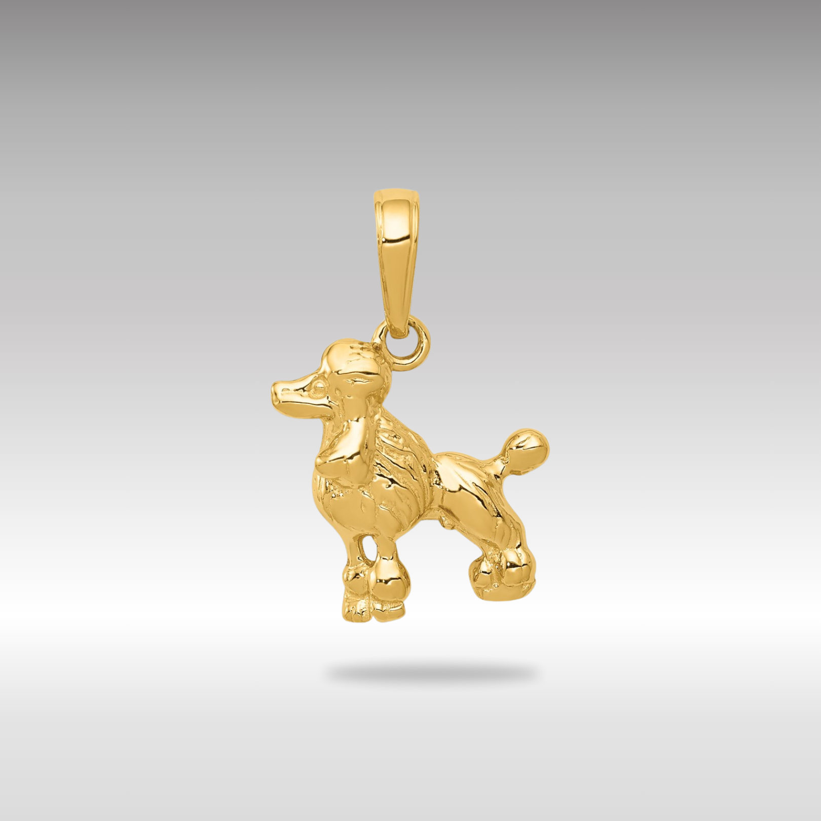 Gold Poodle Dog Necklace Pendant - Charlie & Co. Jewelry