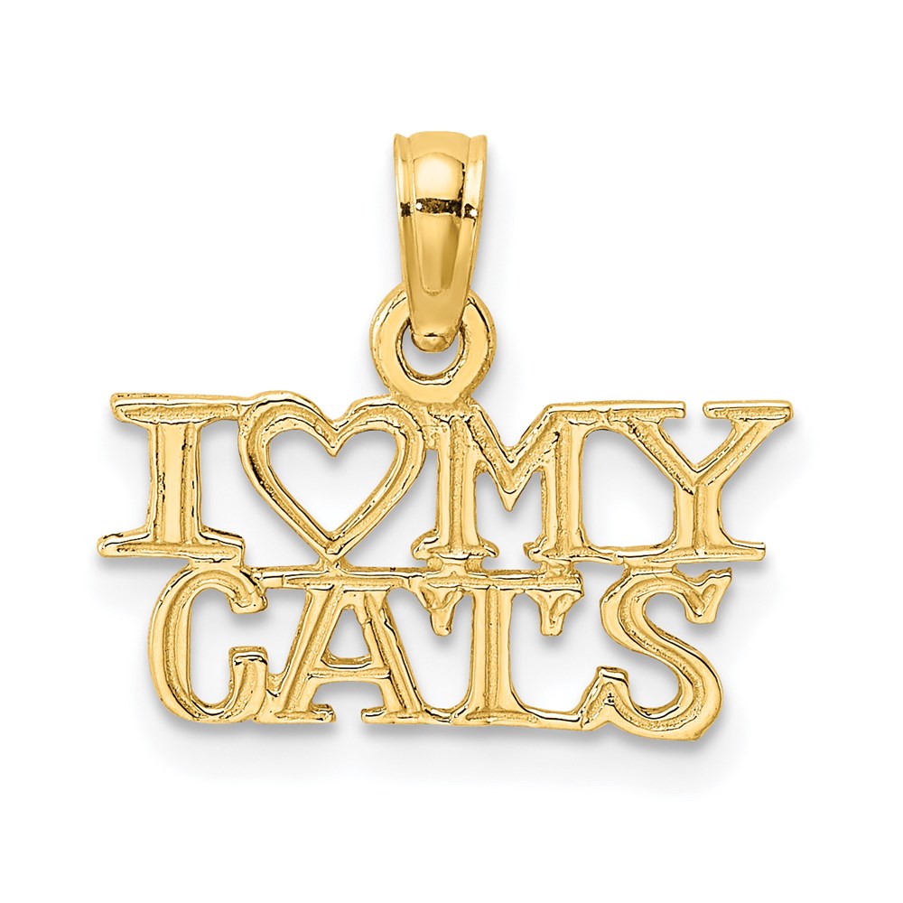 Charlie & Co Jewelry | 14k I Heart My Cats Charm - Model C3520