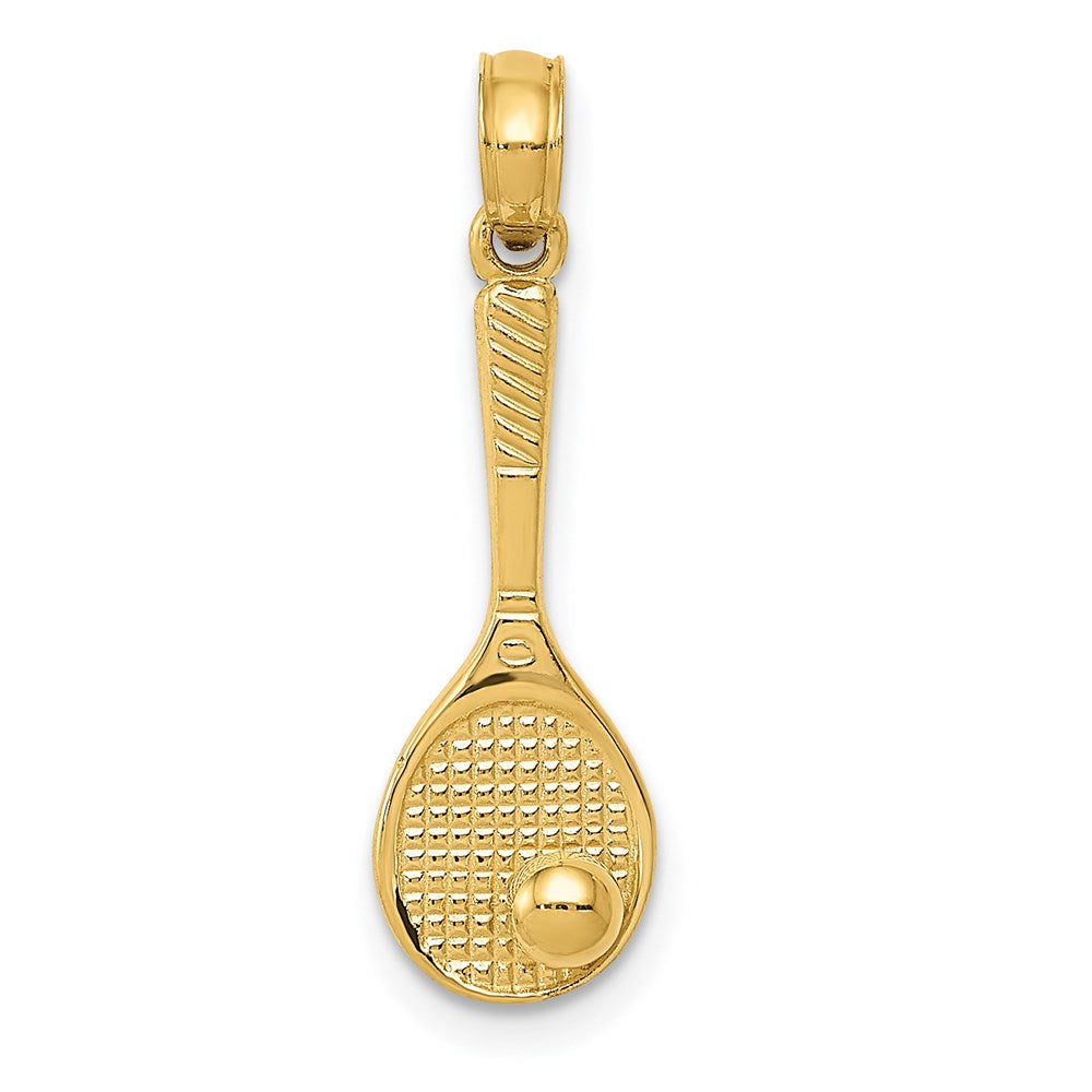 Charlie & Co Jewelry | 14k Tennis Racquet And Ball Charm - Model C3538