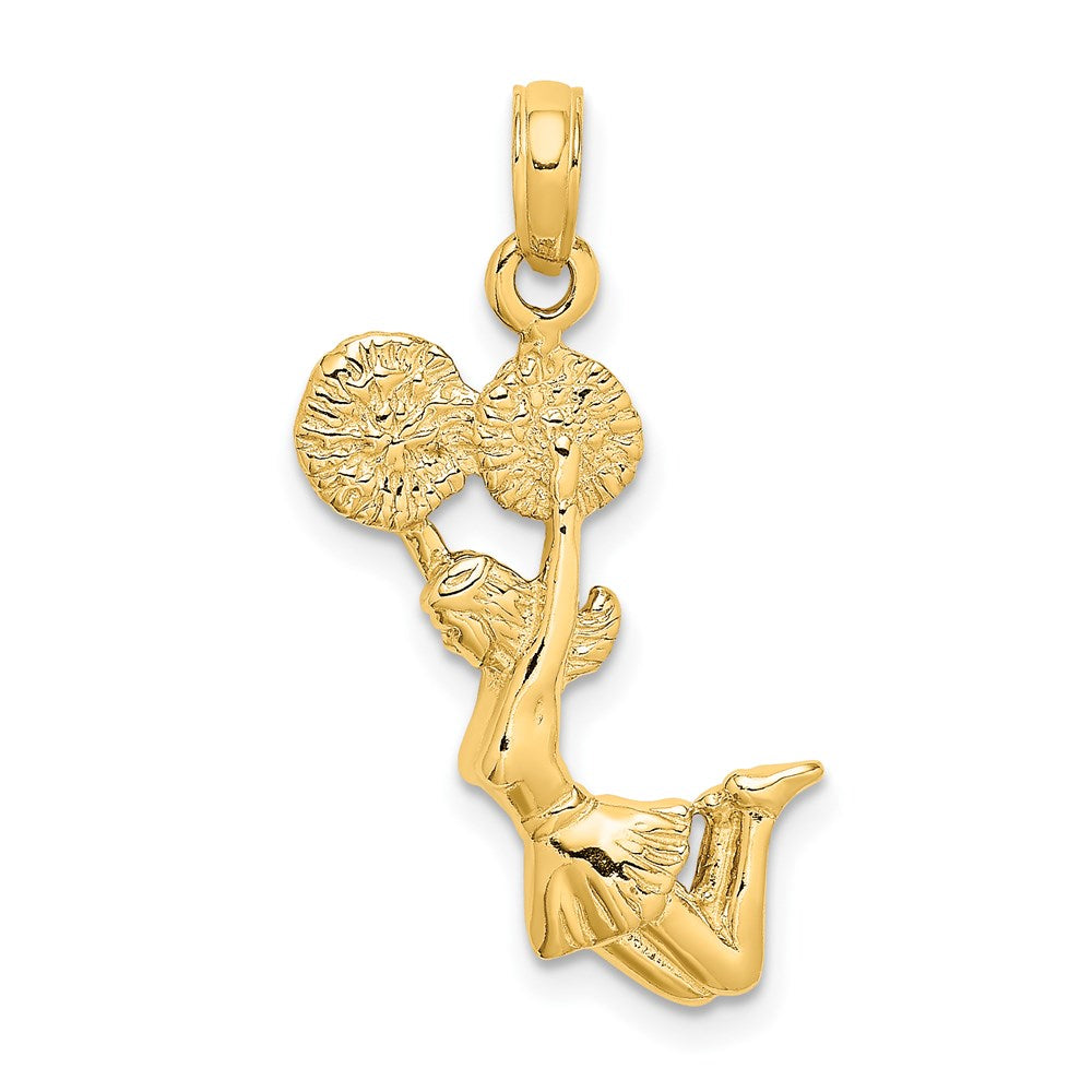 Charlie & Co Jewelry | 14k 3-d Jumping Cheerleader Charm - Model C3554