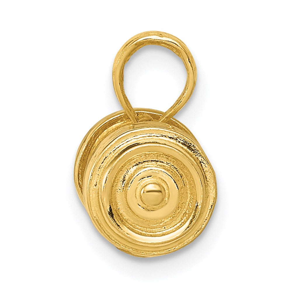 Charlie & Co Jewelry | 14k 3-d Single Barbell Pendant - Model C3562