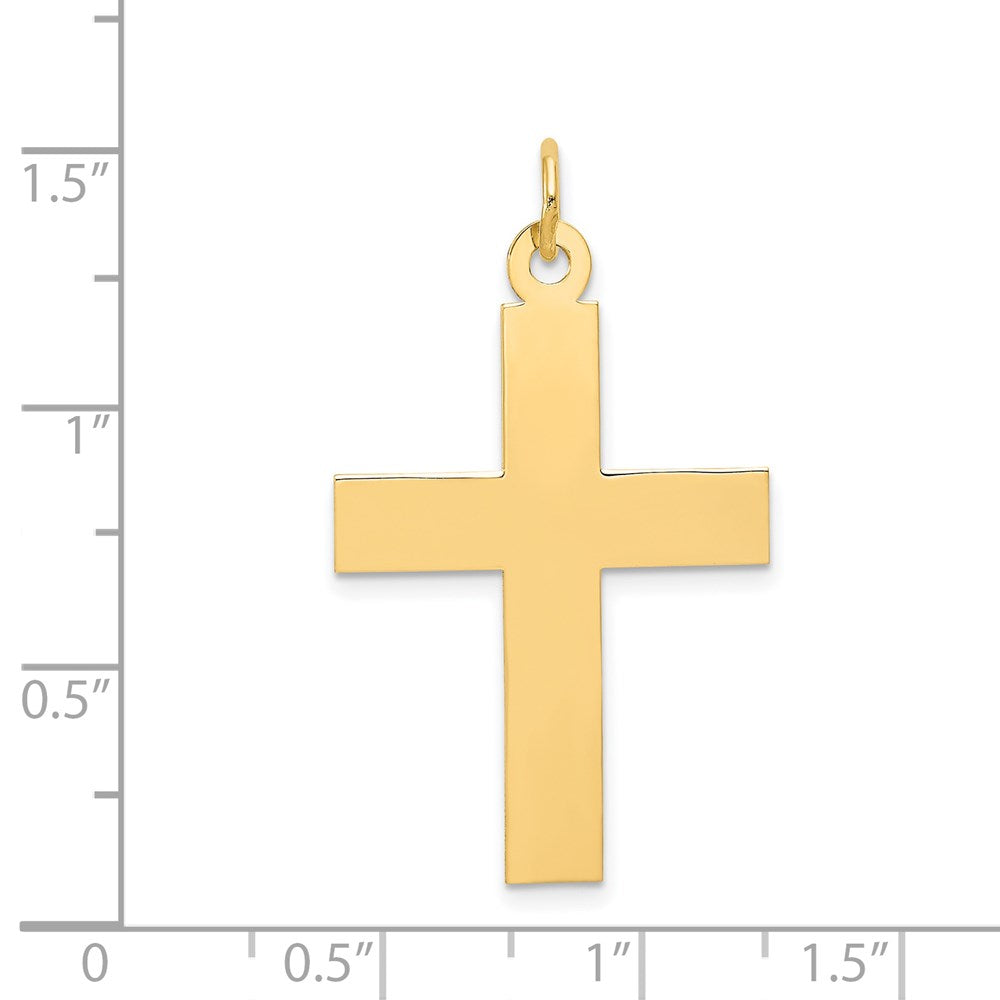 Charlie & Co Jewelry | 14k Polished Cross Charm - Model C3602