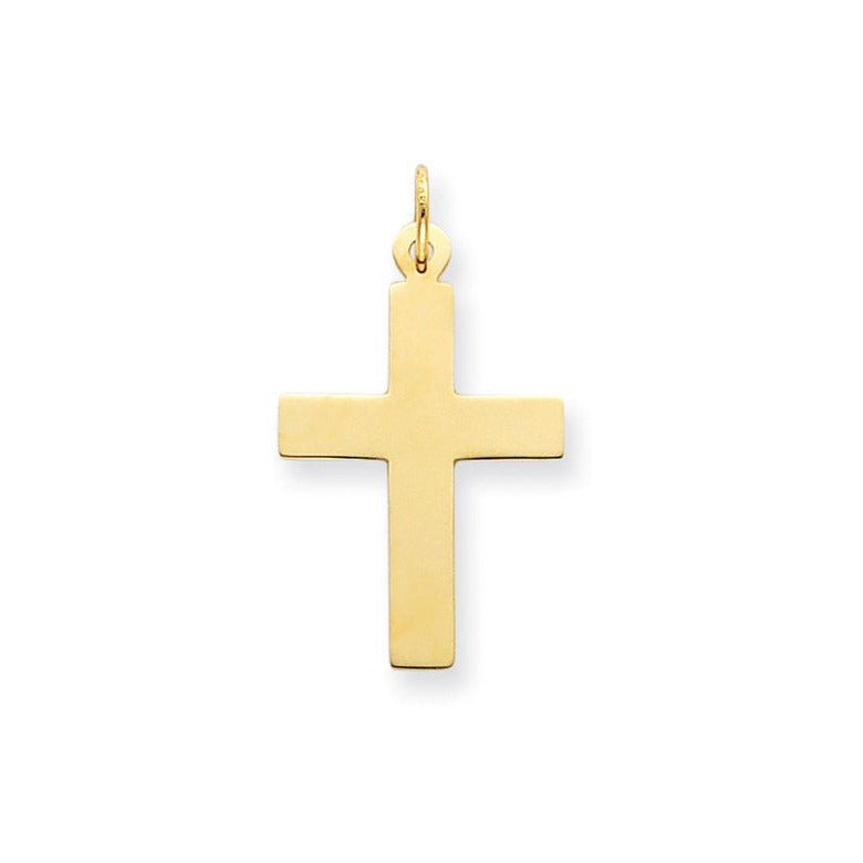 Charlie & Co Jewelry | 14k Polished Cross Charm - Model C3602