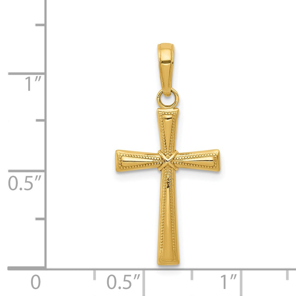 Charlie & Co Jewelry | 14k Diamond-cut X Cross Pendant - Model C4235