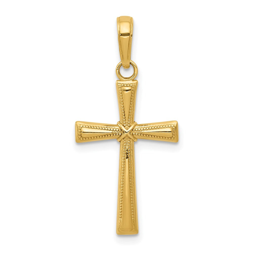 Charlie & Co Jewelry | 14k Diamond-cut X Cross Pendant - Model C4235