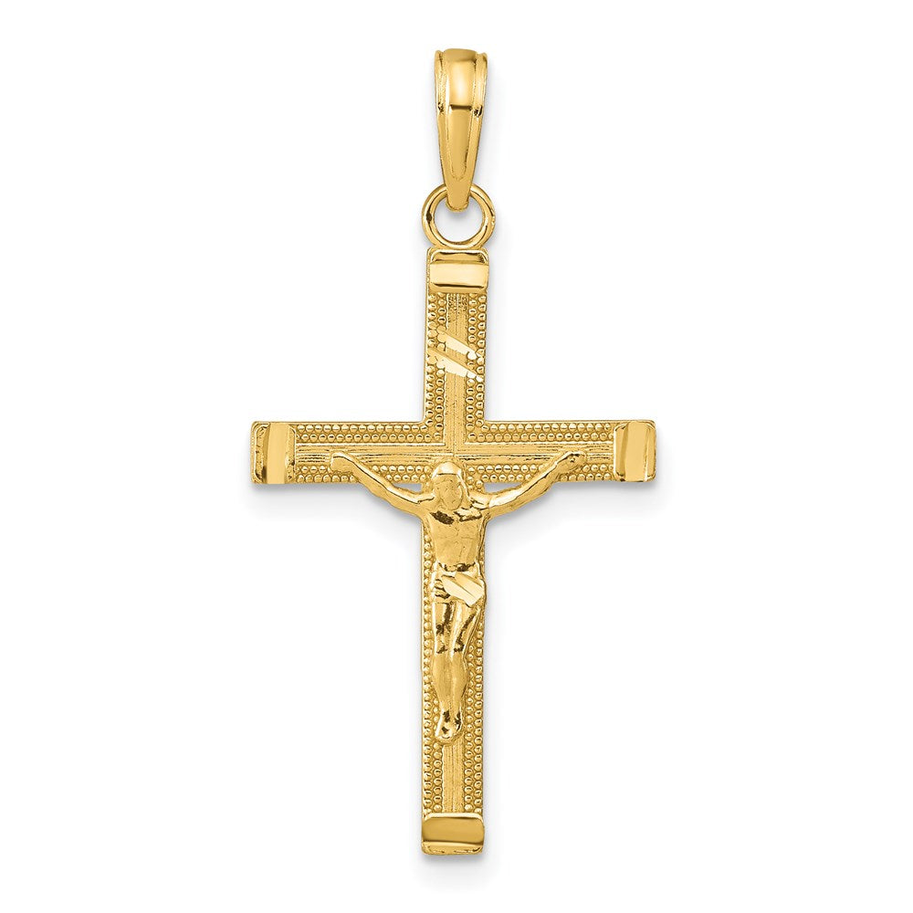 Charlie & Co Jewelry | 14k Diamond-cut Fancy Tipped Crucifix Pendant - Model C4350