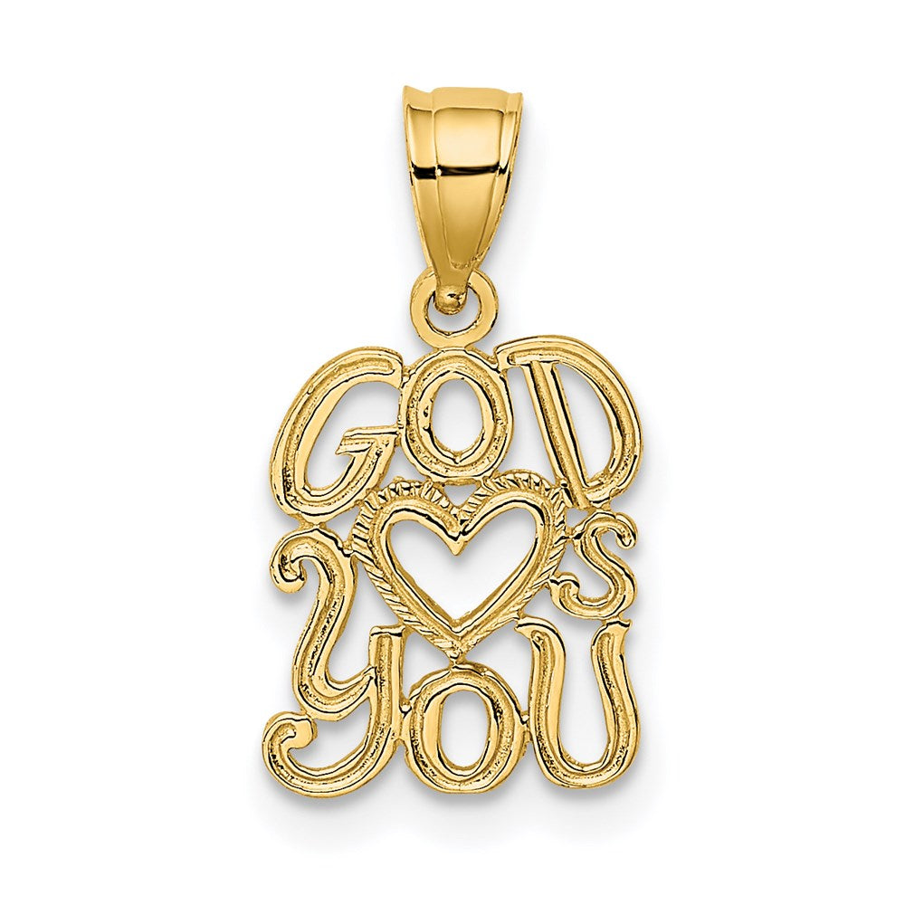 Charlie & Co Jewelry | 14k God Hearts You Charm - Model C4435