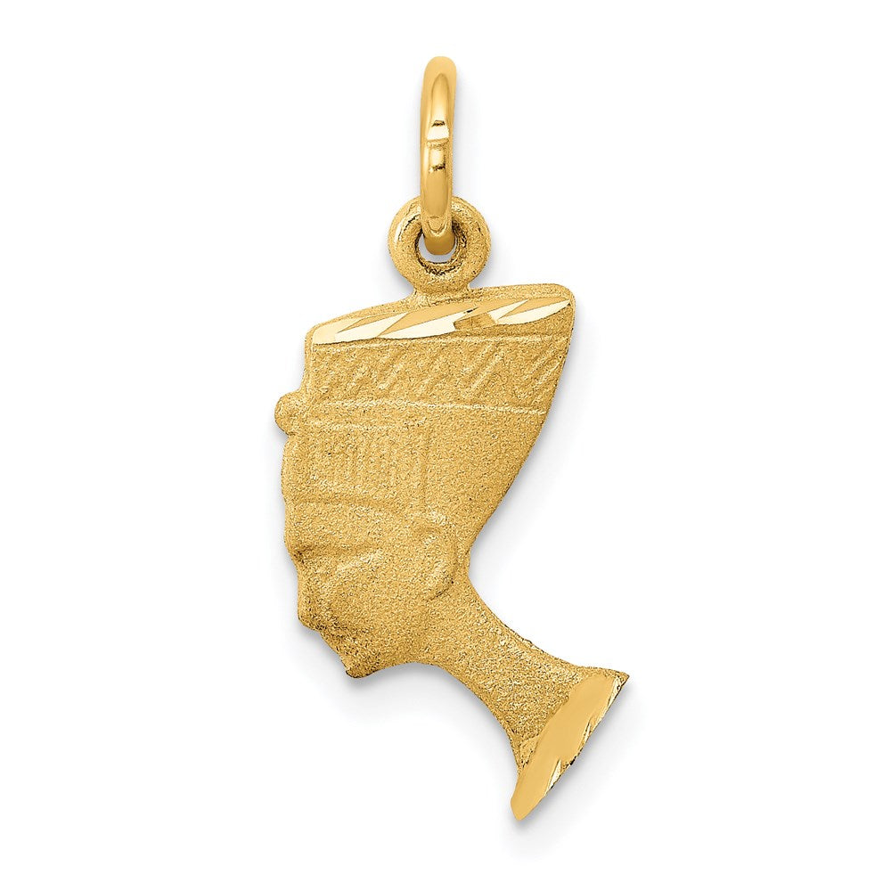 Charlie & Co Jewelry | 14k Satin Front / Polished Back Nefertiti Charm - Model C444
