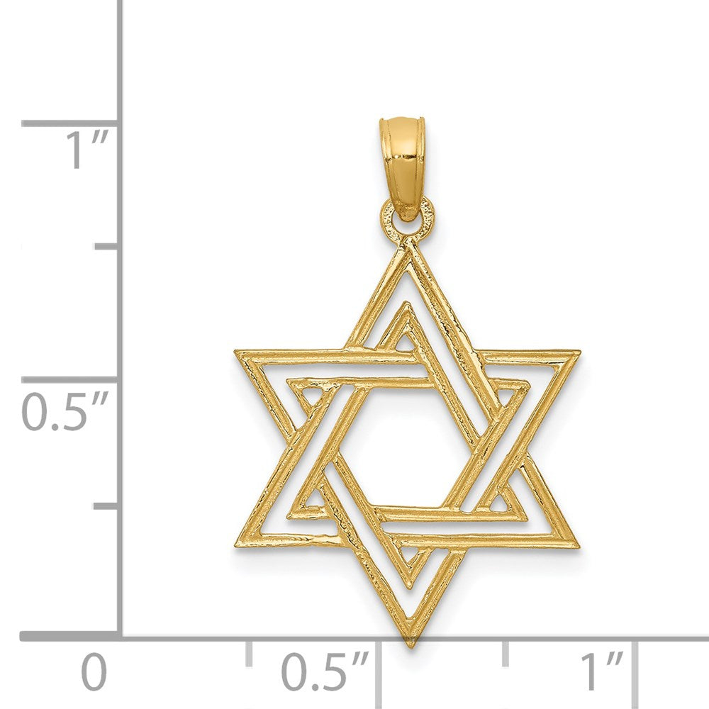 Charlie & Co Jewelry | 14k Star Of David Pendant - Model C4465