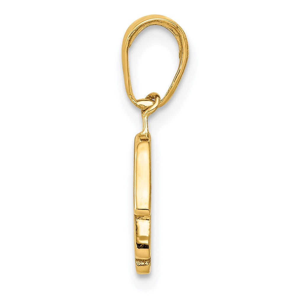 Charlie & Co Jewelry | 14k Small Solid Hamsa Pendant - Model C4468