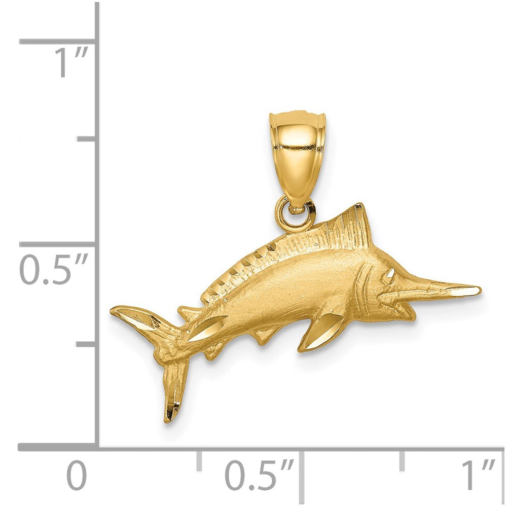 Charlie & Co Jewelry | 14k D/c Marlin Pendant - Model C4592