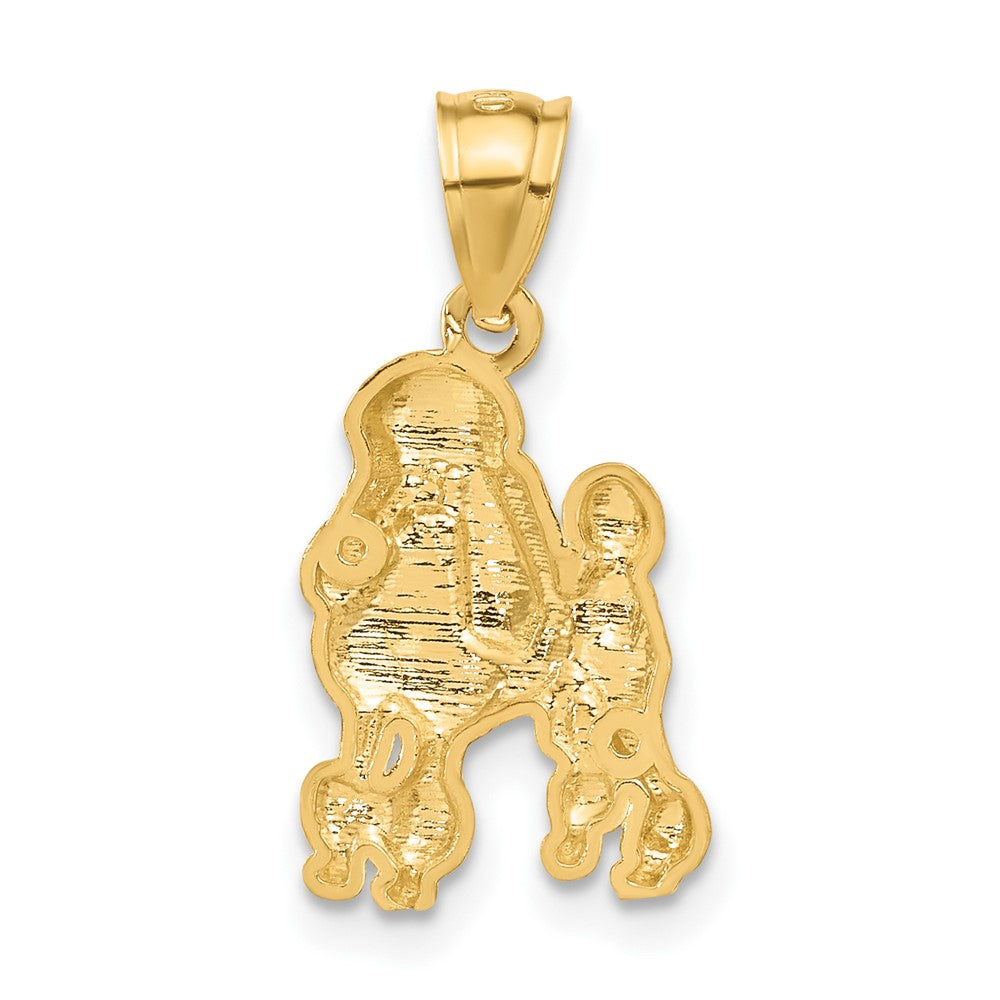 Charlie & Co Jewelry | 14k Diamond-cut Poodle Pendant - Model C4619