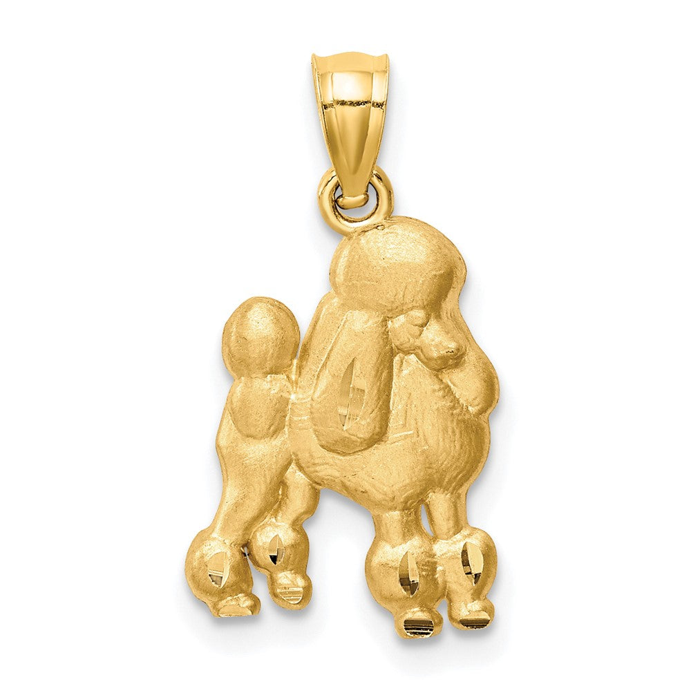 Charlie & Co Jewelry | 14k Diamond-cut Poodle Pendant - Model C4619
