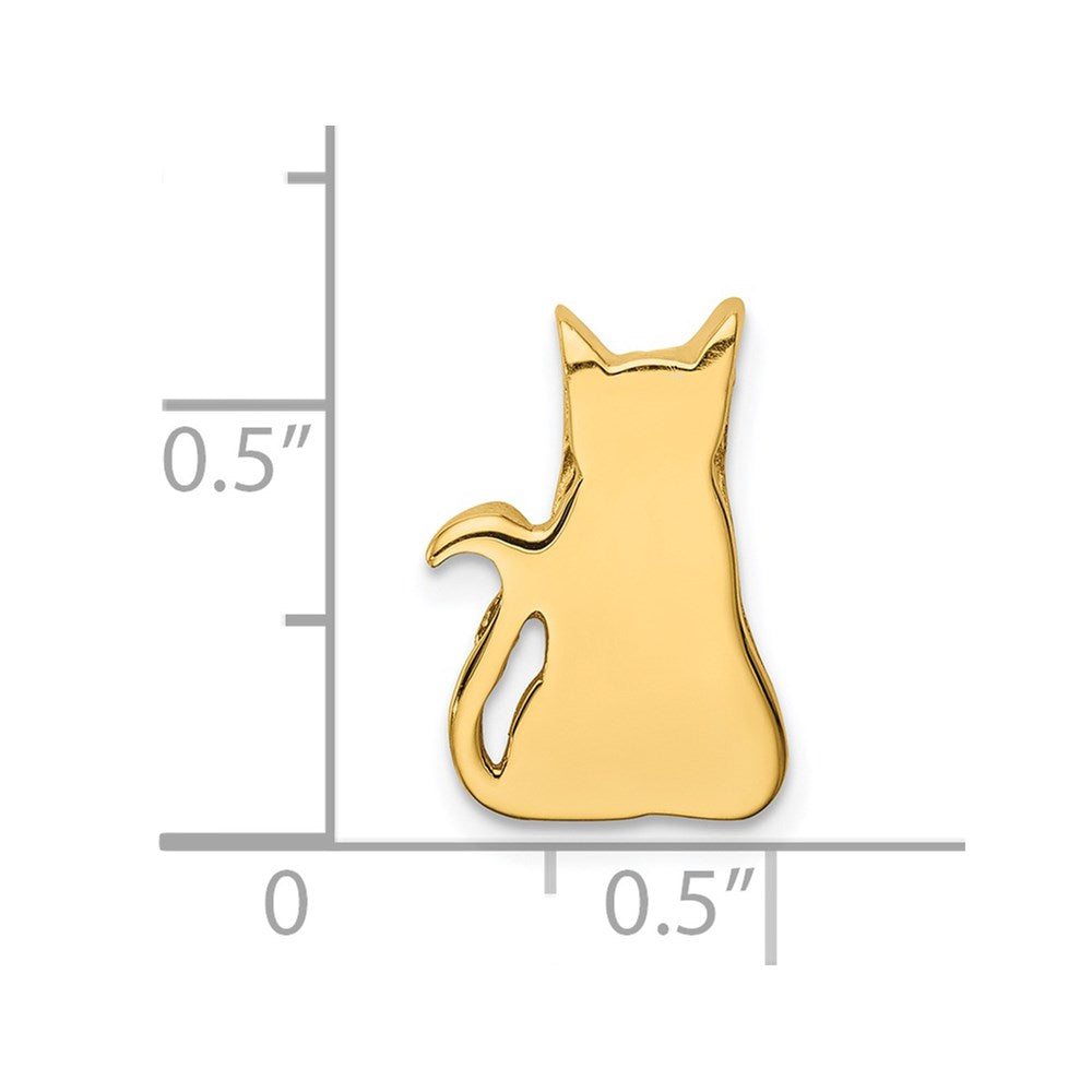 Charlie & Co Jewelry | 14k Cat Chain Slide - Model C4626