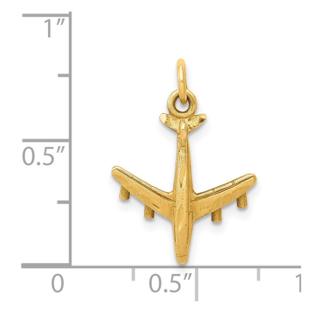 Charlie & Co Jewelry | 14k 3-d Airplane Charm - Model C463