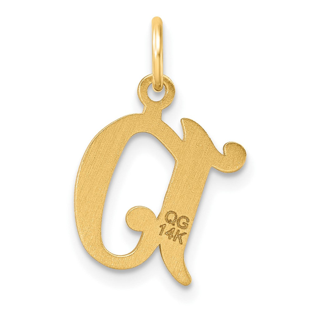 14K Gold Elegant Letter 'D' Charm - Charlie & Co. Jewelry