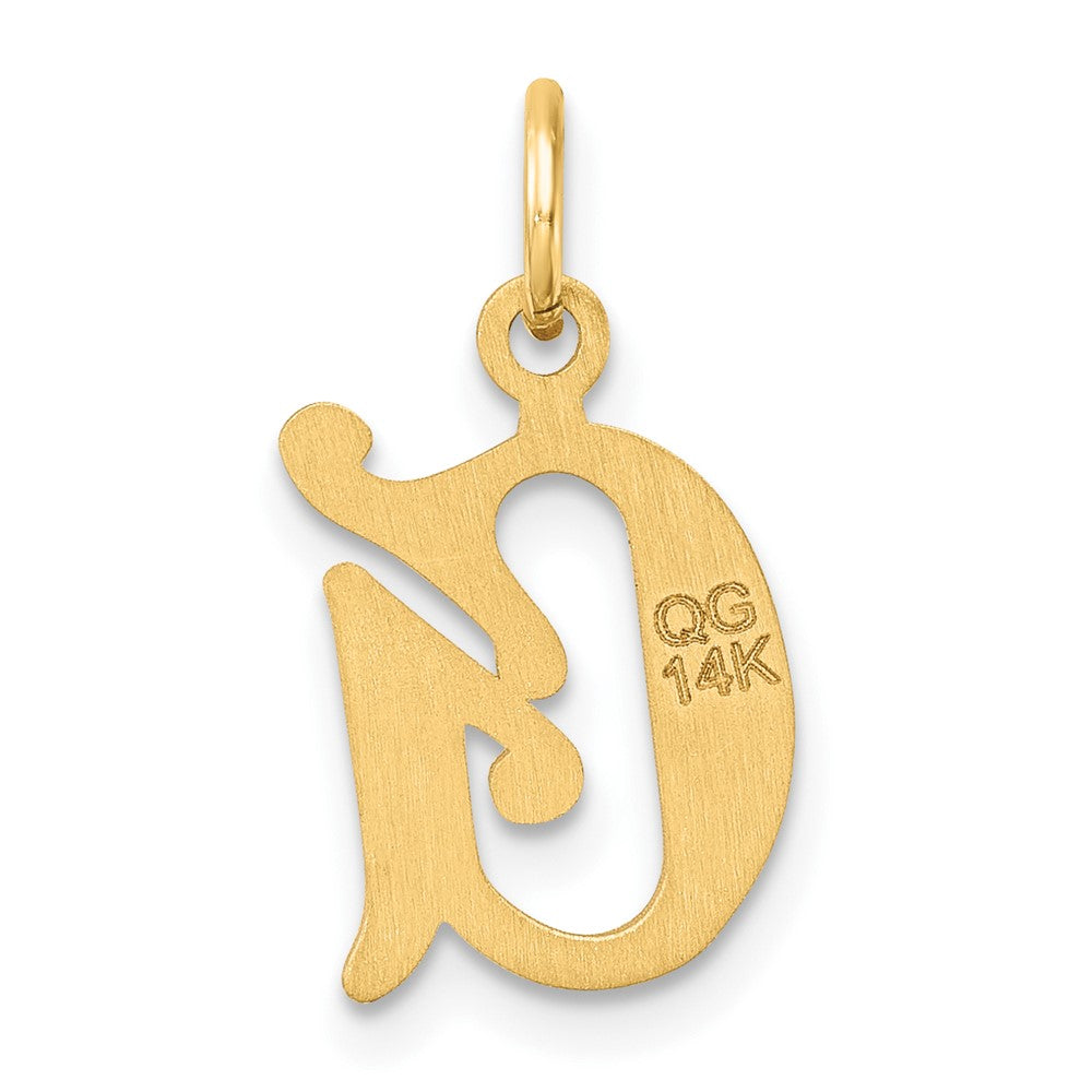 14K Gold Elegant Letter 'G' Charm - Charlie & Co. Jewelry