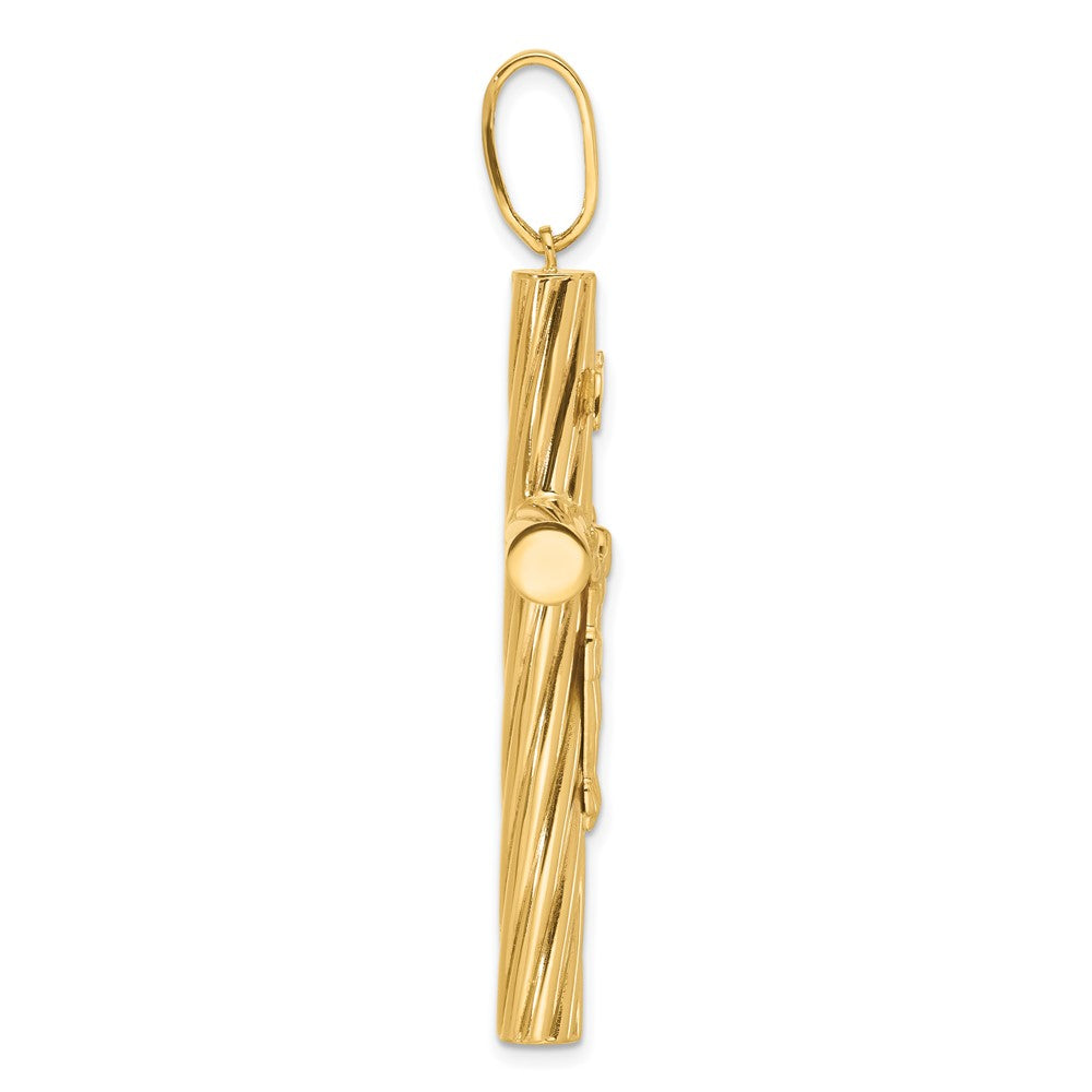 Charlie & Co Jewelry | 14k Polished And Textured Crucifix Pendant - Model C4964