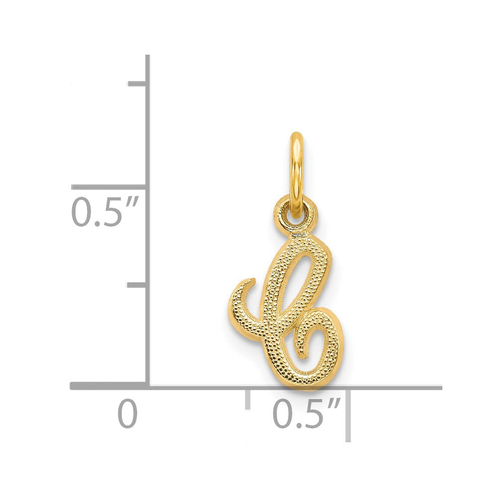Charlie & Co Jewelry | 14ky Script Letter C Initial Charm - Model C564C