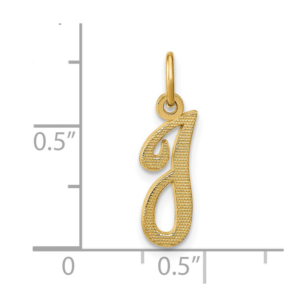 Charlie & Co Jewelry | 14ky Script Letter I Initial Charm - Model C564I