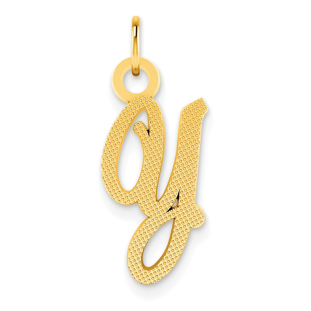 Charlie & Co Jewelry | 14ky Casted Initial Y Charm - Model C564Y