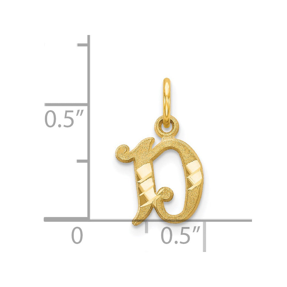 Charlie & Co Jewelry | 14k Letter D Initial Charm - Model C565D