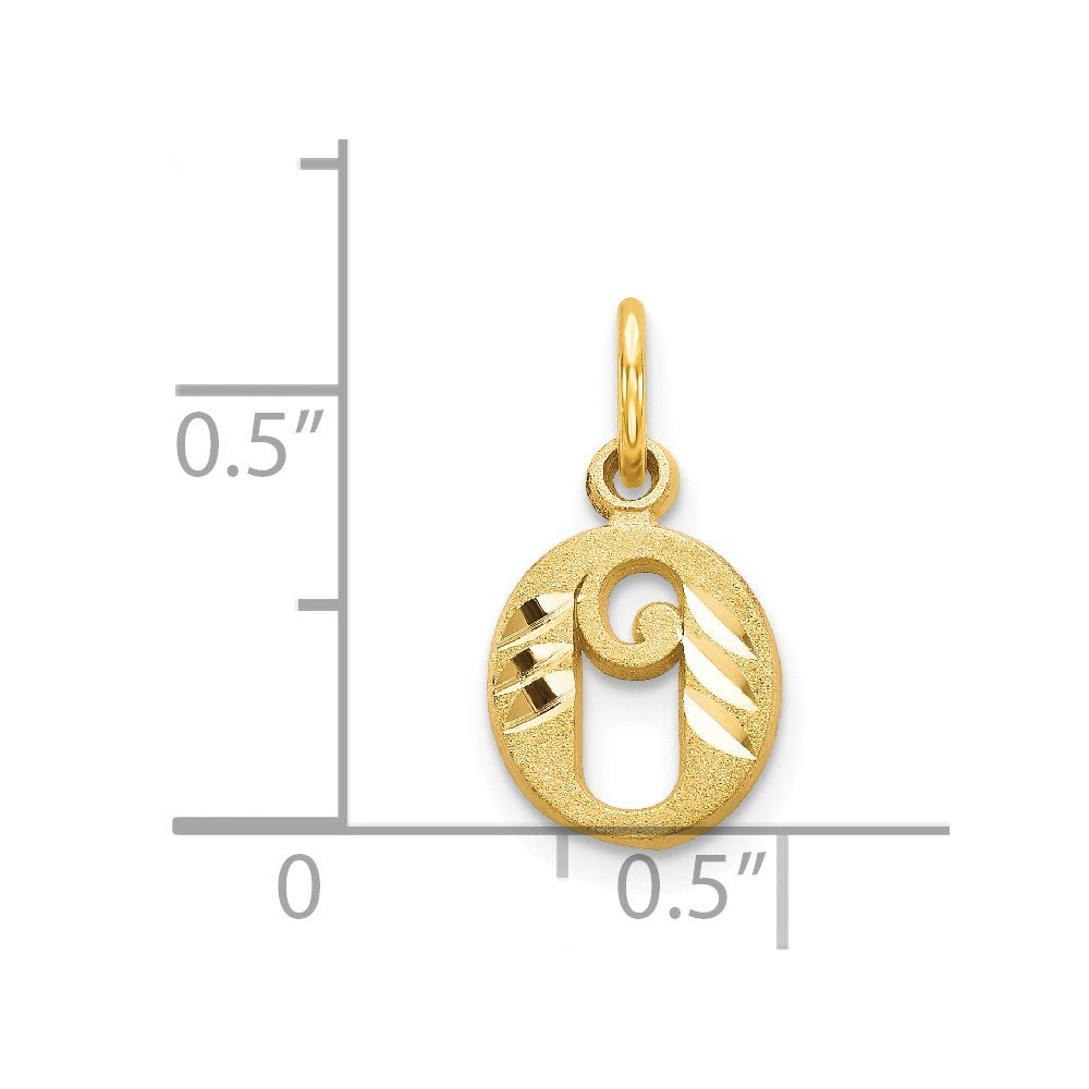 Charlie & Co Jewelry | 14k Letter O Initial Charm - Model C565O