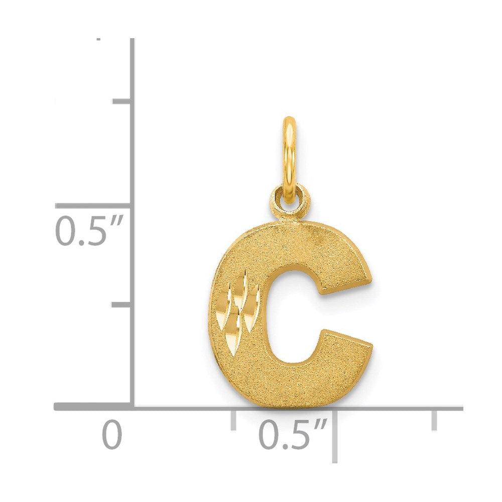 Charlie & Co Jewelry | 14k Letter C Initial Charm - Model C566C
